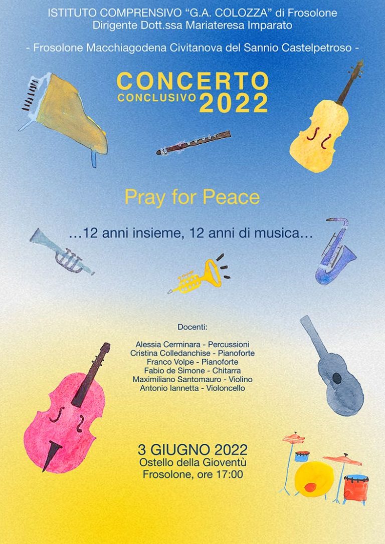 Scopri di più sull'articolo Pray for Peace: concerto conclusivo 2022