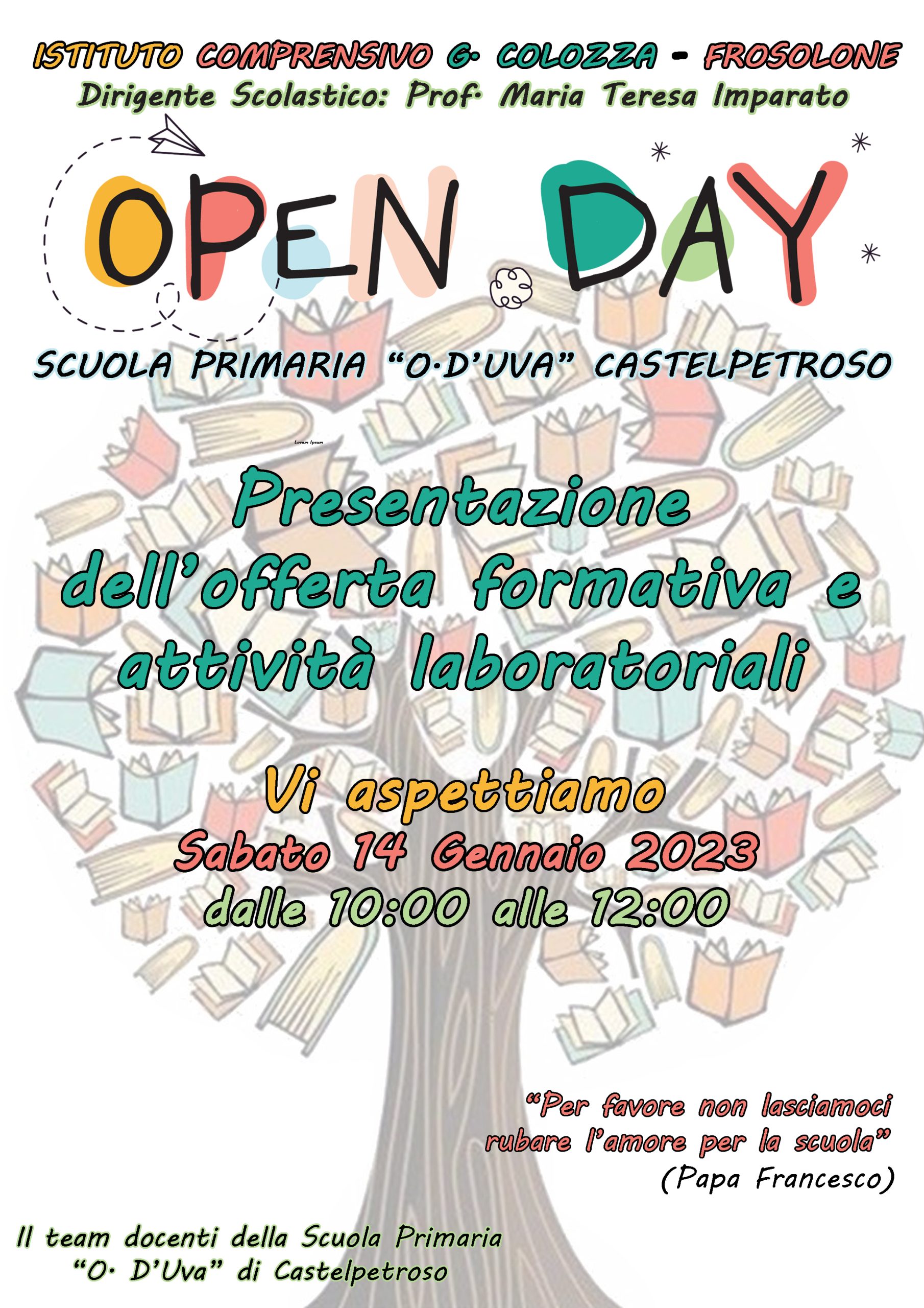 Al momento stai visualizzando Open Day Scuola Primaria di Castelpetroso