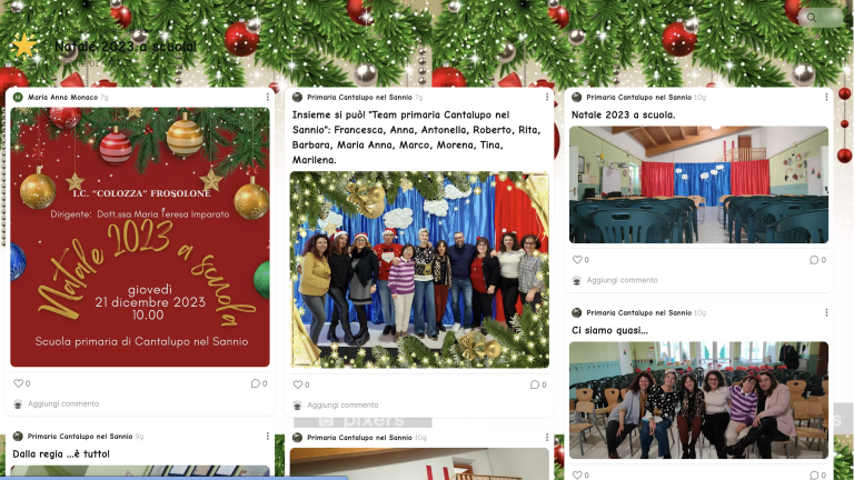 Scopri di più sull'articolo Padlet recita di Natale della Scuola Primaria di Cantalupo nel Sannio